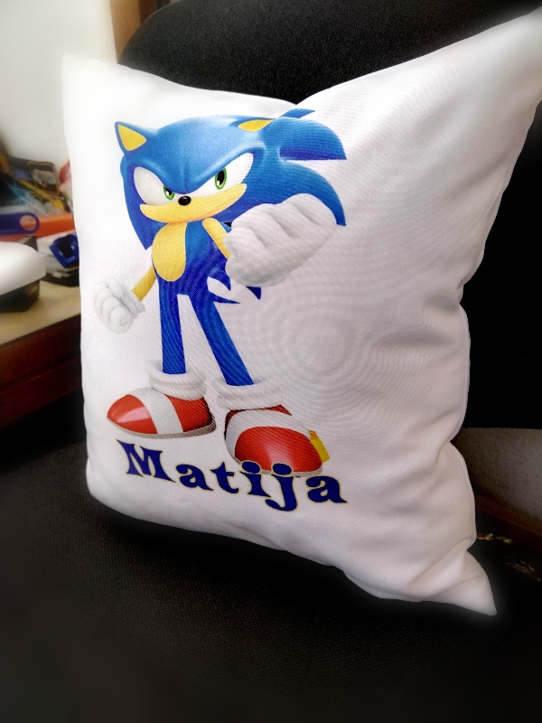 Sonic jastuk + ime deteta